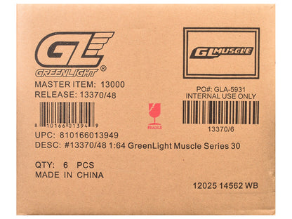 GreenLight "GreenLight Muscle" Series 30 Set of 6 pieces 1/64 Diecast Model Cars by <h2>"GreenLight Greenlight</h2> <p>High-quality car perfect for collectors and enthusiasts. Features detailed interi