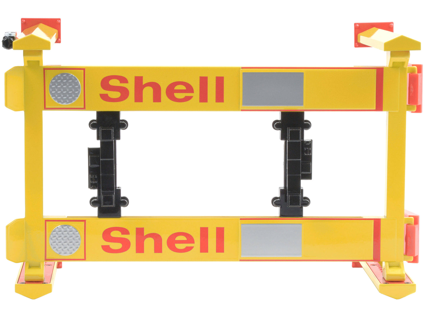 GreenLight Adjustable Four Post Lift "Shell Oil" #2 for 1/18 Scale Diecast Model Cars by <h2>Adjustable Greenlight</h2> <p>High-quality car perfect collectors and enthusiasts. Features detailed interi
