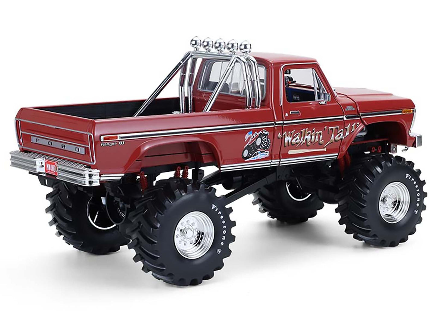 GreenLight 1979 Ford F-250 Monster Truck with 48-Inch Tires "Walkin' Tall" Red "Kings of Crunch" Series 1/18 Diecast Model Car by <h2>1979 Greenlight</h2> <p>High-quality perfect for collectors and en