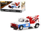 1969 Chevrolet C-30 Dually Wrecker Tow Truck White and Blue "Hazzard County Garage" 1/18 T&y Diecast Model Car by Greenlight
