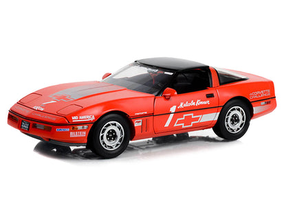 GreenLight 1988 Chevrolet Corvette C4 #1 Malcolm Konner "Corvette Challenge Race Car" Red with Black Top 1/18 Diecast Model Car by <h2>1988 Greenlight</h2> <p>High-quality perfect for collectors and e