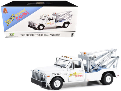 GreenLight 1969 Chevrolet C-30 Dually Wrecker Jerry’s Towing "Fall Guy Stuntman Association" "The Fall Guy" (1981-1986) TV Series 1/18 Diecast Model Car by <h2>1969 Greenlight</h2> <p>High-quality per