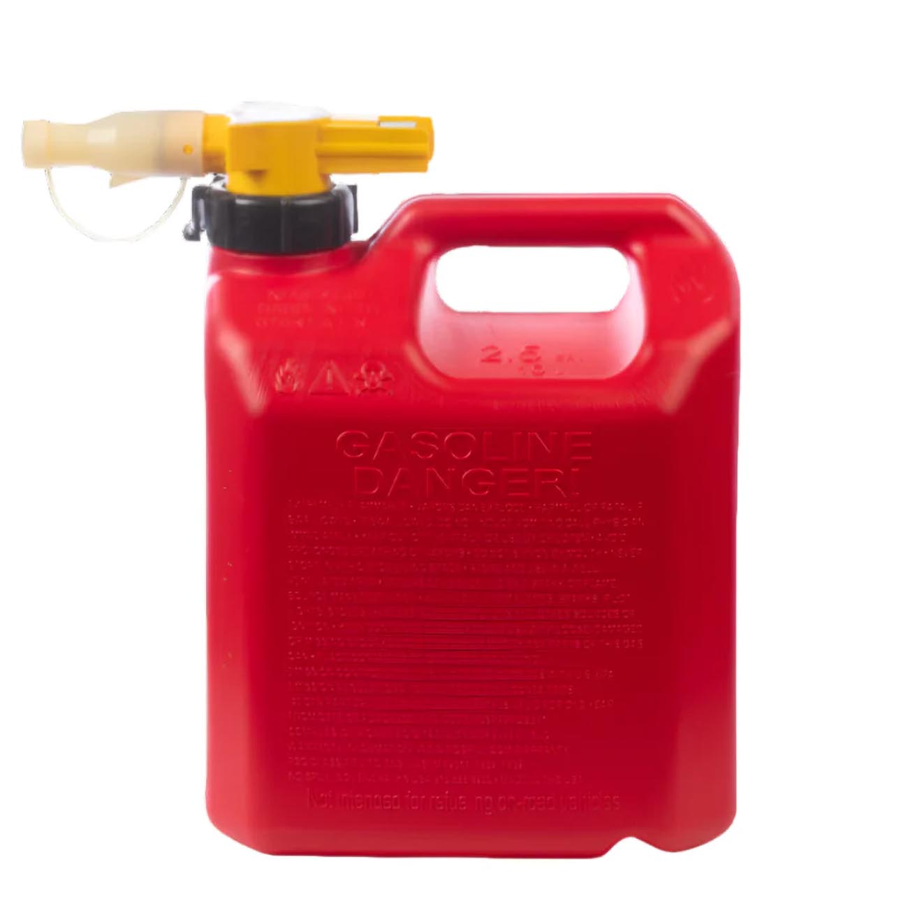 No-Spill 2.5-Gallon Gas Can Red with ViewStripe Stripe