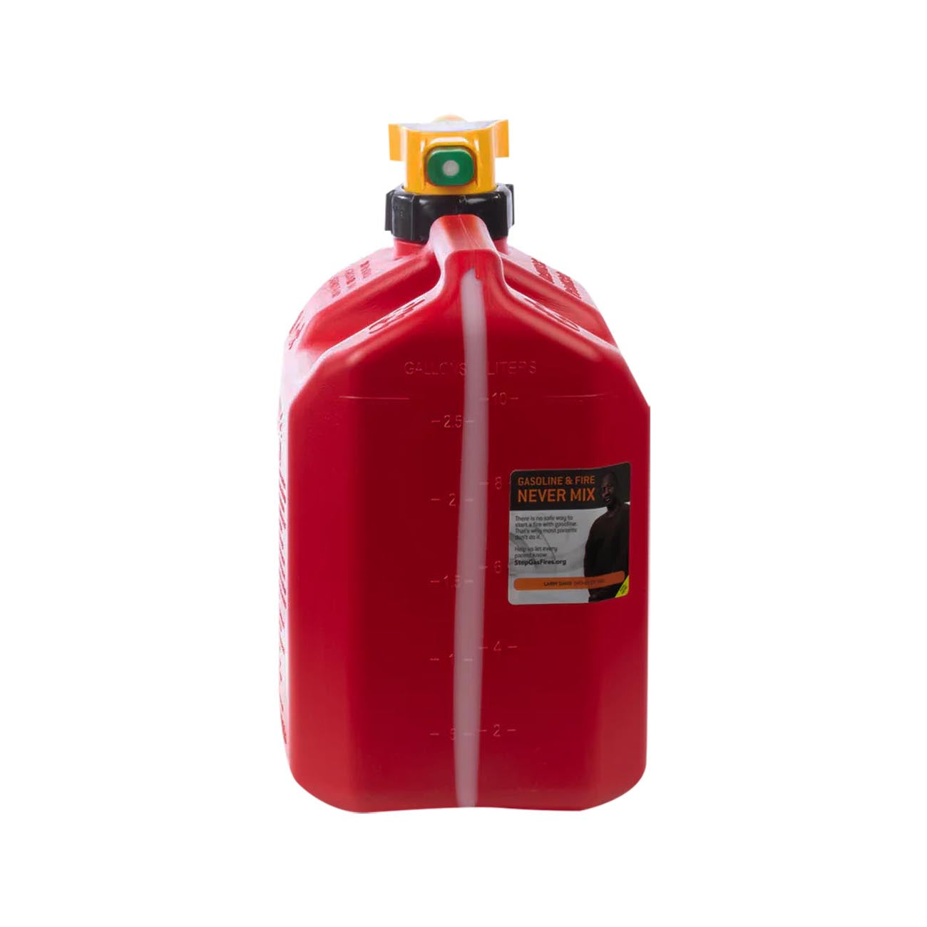 No-Spill 2.5-Gallon Gas Can Red with ViewStripe Stripe
