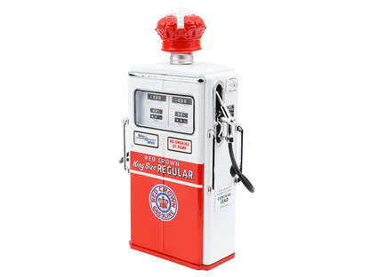 GreenLight 1954 Tokheim 350 Twin Gas Pump "Red Crown Gasoline" White and Red "Vintage Pumps" Series 17 1/18 Diecast Replica by <h2>1954 Greenlight</h2> <p>High-quality model car perfect for collectors