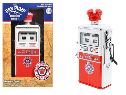 GreenLight 1954 Tokheim 350 Twin Gas Pump "Red Crown Gasoline" White and Red "Vintage Pumps" Series 17 1/18 Diecast Replica by <h2>1954 Greenlight</h2> <p>High-quality model car perfect for collectors