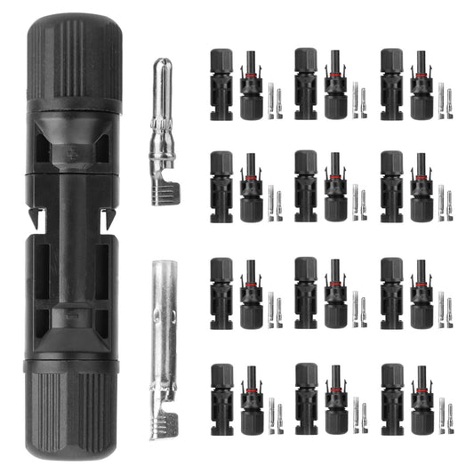 10 Pairs Solar Panel Connectors Wire Adapter Male/Female Ip67 Waterproof Connec