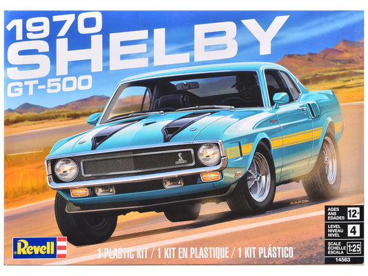 Level 4 Model Kit 1970 Shelby GT-500 1/25 Scale Model by Revell T&y