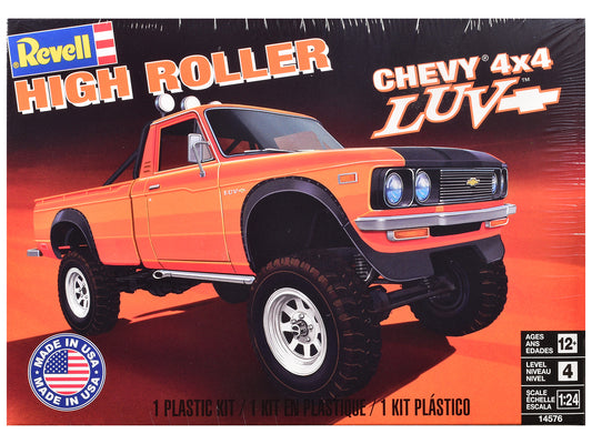 Level 4 Model Kit Chevrolet LUV 4x4 Pickup Truck "High Roller" 1/24 Scale Model by Revell T&y