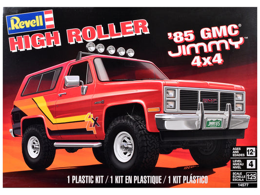 Level 4 Model Kit 1985 GMC Jimmy 4x4 "High Roller" 1/25 Scale Model by Revell T&y
