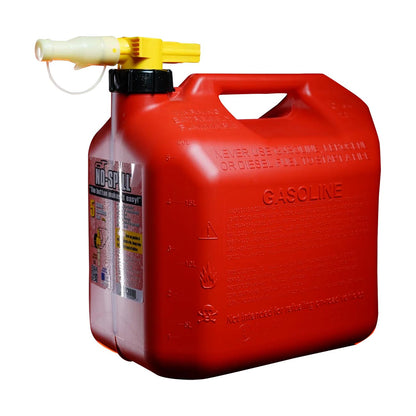 No-Spill 5-Gallon Gas Can Red with ViewStripe Pro Stripe