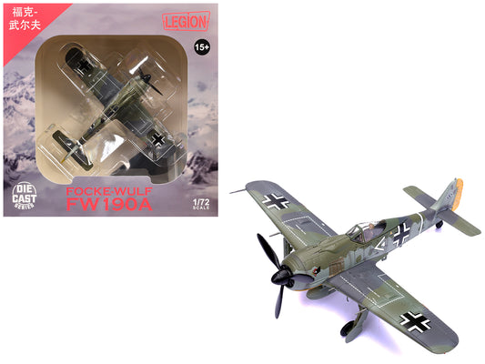 Focke-Wulf Fw 190A Aircraft "108-Victory Ace Hauptmann Hans 'Assi' Hahn Gruppenkommandeur III./JG 2 Richthofen France" (1942) German Luftwaffe 1/72 T&y Diecast Model Airplane by Legion