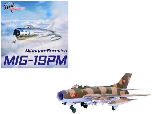 Mikoyan-Gurevich MiG-19PM Farmer-E Fighter Aircraft "Red 335" East German Air Force 1/72 T&y Diecast Model by Panzerkampf