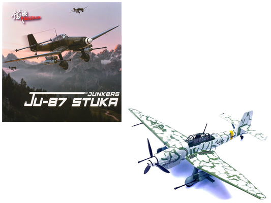 Junkers Ju 87G2 Stuka Bomber Aircraft "10.(Pz)/SG 2 Immelmann Markisch Friedland Pomerania" (1945) German Luftwaffe "Wing" Series 1/72 T&y Diecast Model by Panzerkampf