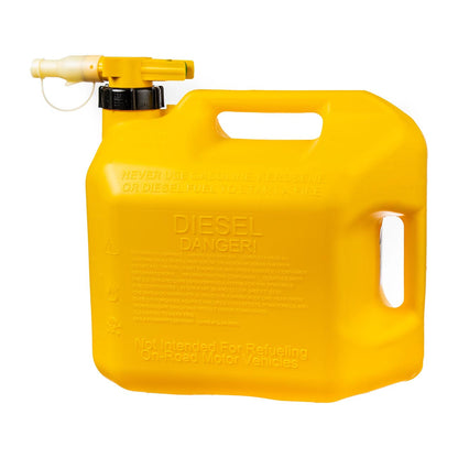No-Spill 5-Gallon Diesel Can Yellow with ViewStripe Stripe