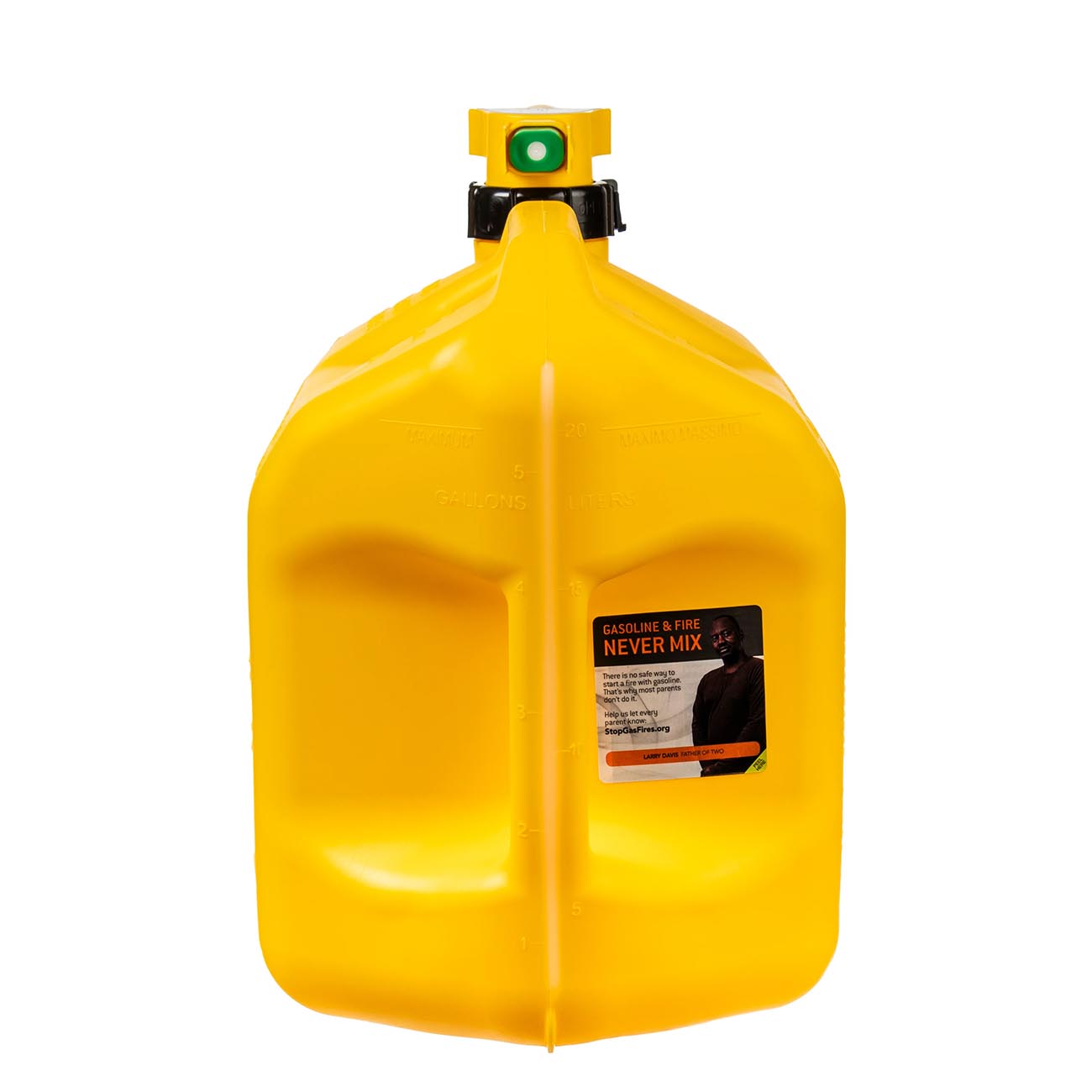 No-Spill 5-Gallon Diesel Can Yellow with ViewStripe Stripe