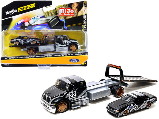 International DuraStar Flatbed Truck #22 1988 Ford 1/64 Diecast Model - Maisto