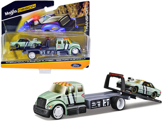 International DuraStar Flatbed Truck #17 1988 Ford 1/64 Diecast Model - Maisto