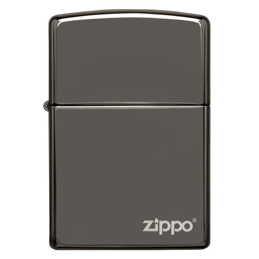 Zippo Windproof Lighter Black L&M Ice Finish w/Zippo LogoClassic Case