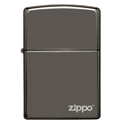 Zippo Windproof Lighter Black L&M Ice Finish w/Zippo LogoClassic Case