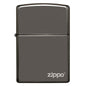 Zippo Windproof Lighter Black L&M Ice Finish w/Zippo LogoClassic Case