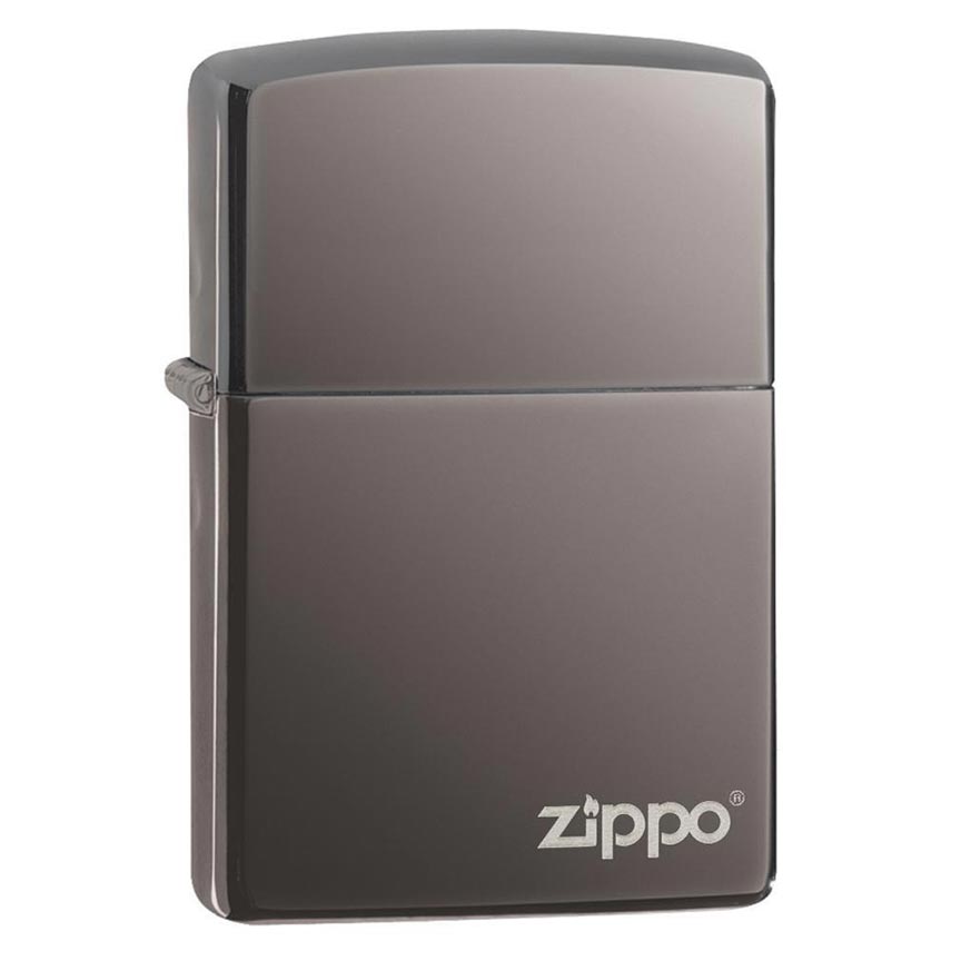 Zippo Windproof Lighter Black L&M Ice Finish w/Zippo LogoClassic Case