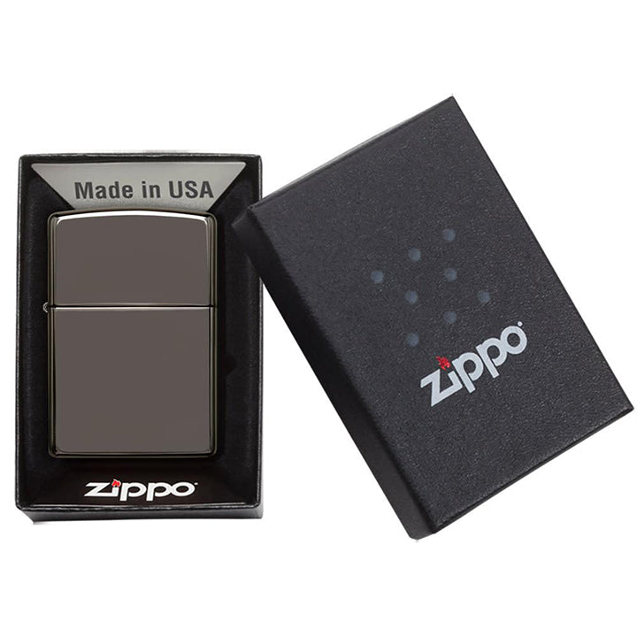 Zippo Windproof L&M Lighter Black Ice