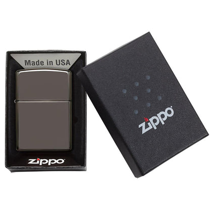 Zippo Windproof L&M Lighter Black Ice