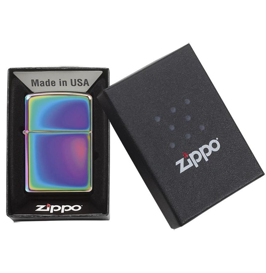 Zippo Windproof L&M Lighter w/Spectrum Finish