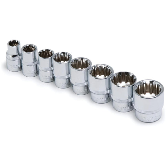 Titan 3/8" Drive SAE Spline Socket Set (8 Piece)