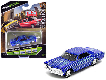 Maisto 1965 Buick Riviera Candy Blue with Graphics "Lowriders" "Maisto Design" Series 1/64 Diecast Model Car by <h2>1965 Maisto</h2> <p>High-quality perfect for collectors and enthusiasts. Features de