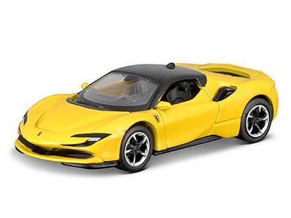 Maisto Ferrari SF90 Stradale Yellow with Black Top "Speed Icons" Series 1/64 Diecast Model Car by <h2>Ferrari Maisto</h2> <p>High-quality perfect for collectors and enthusiasts. Features detailed inte