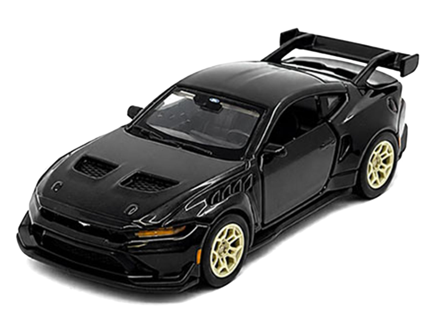 2025 Ford Mustang GTD Black Metallic "Speed Icons" Series 1/64 T&y Diecast Model Car by Maisto