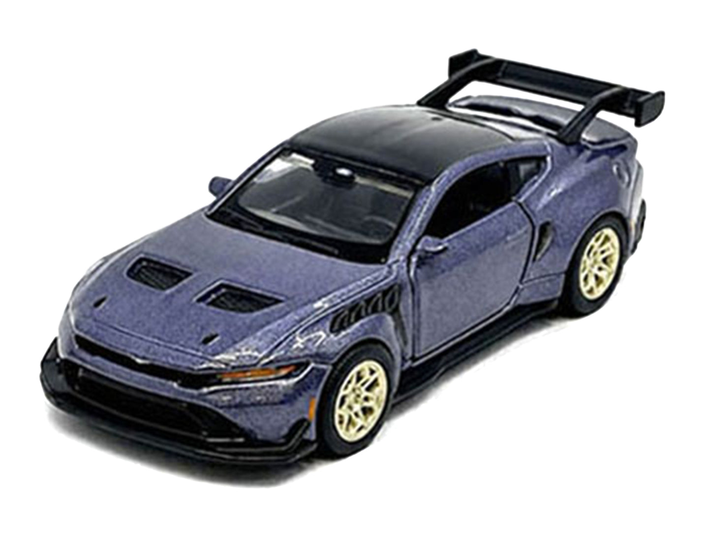 2025 Ford Mustang GTD Purple Metallic with Black Top "Speed Icons" Series 1/64 T&y Diecast Model Car by Maisto