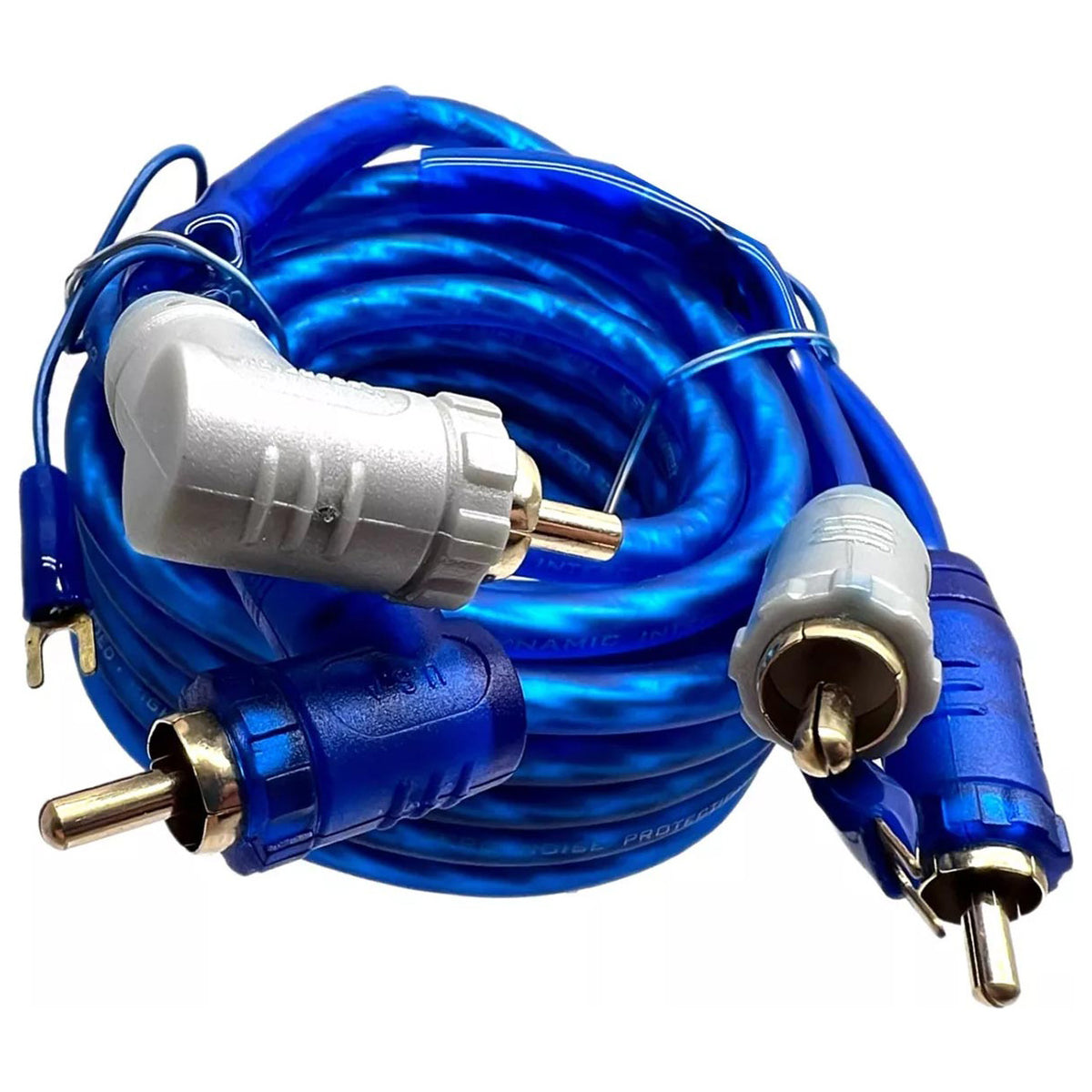 XScorpion 15-Foot Right Angle Triple Shielded RCA Cable with Remote Wire
