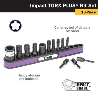 Titan Impact Torx Plus Bit Set (13-Piece)