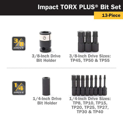 Titan Impact Torx Plus Bit Set (13-Piece)