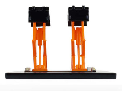 GreenLight Automotive Double Scissor Lift Black and Orange "Double Lifts" Series 2 1/64 Diecast Model by <h2>Automotive Greenlight</h2> <p>High-quality car perfect for collectors enthusiasts. Features