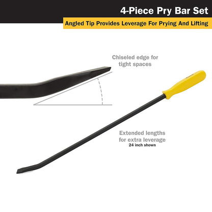 Titan 4 pc Pry Bar Set