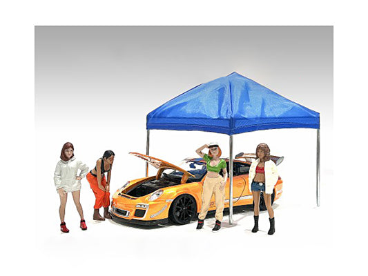 "Hip Hop Girls" 4 Piece Figure Set for 1/24 Scale Models by American Diorama <h2>"Hip Diorama</h2> <p>High-quality diecast model car perfect collectors and enthusiasts. Features detailed interior exte