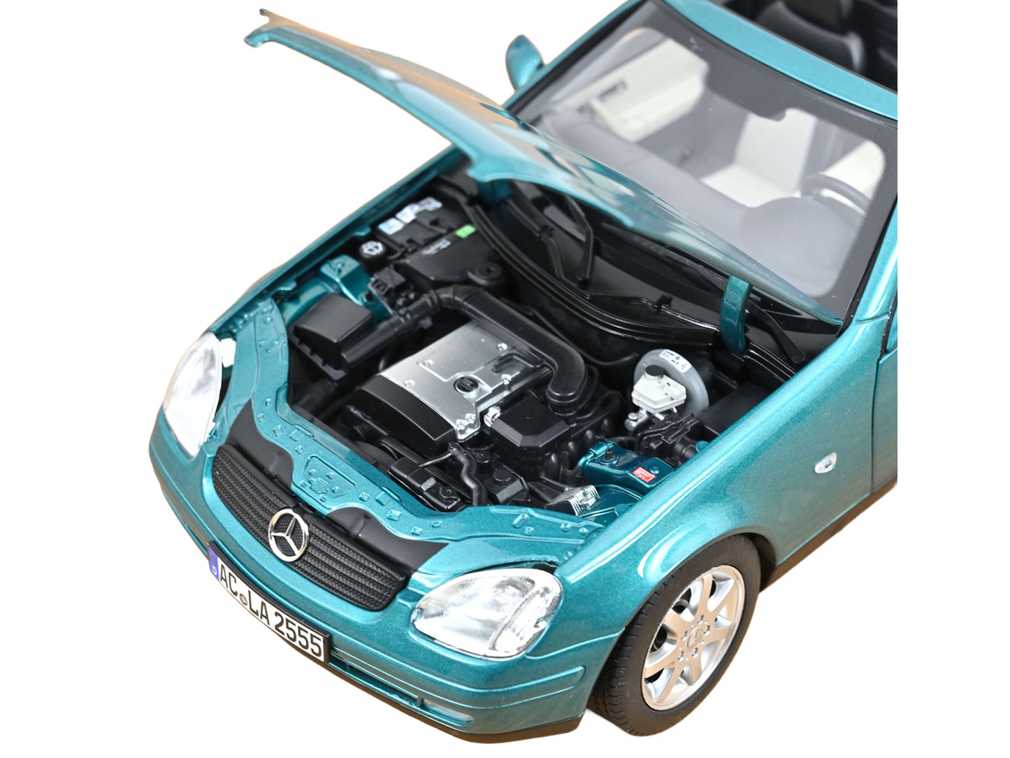 1996 Mercedes-Benz SLK Convertible Vivianit Green Metallic 1/18 Diecast Model Car by Norev