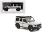 2024 Mercedes-Benz G-Class Professional Iridium Silver Metallic with Black Top and Roof Rack 1/18 Diecast Model Car by Norev