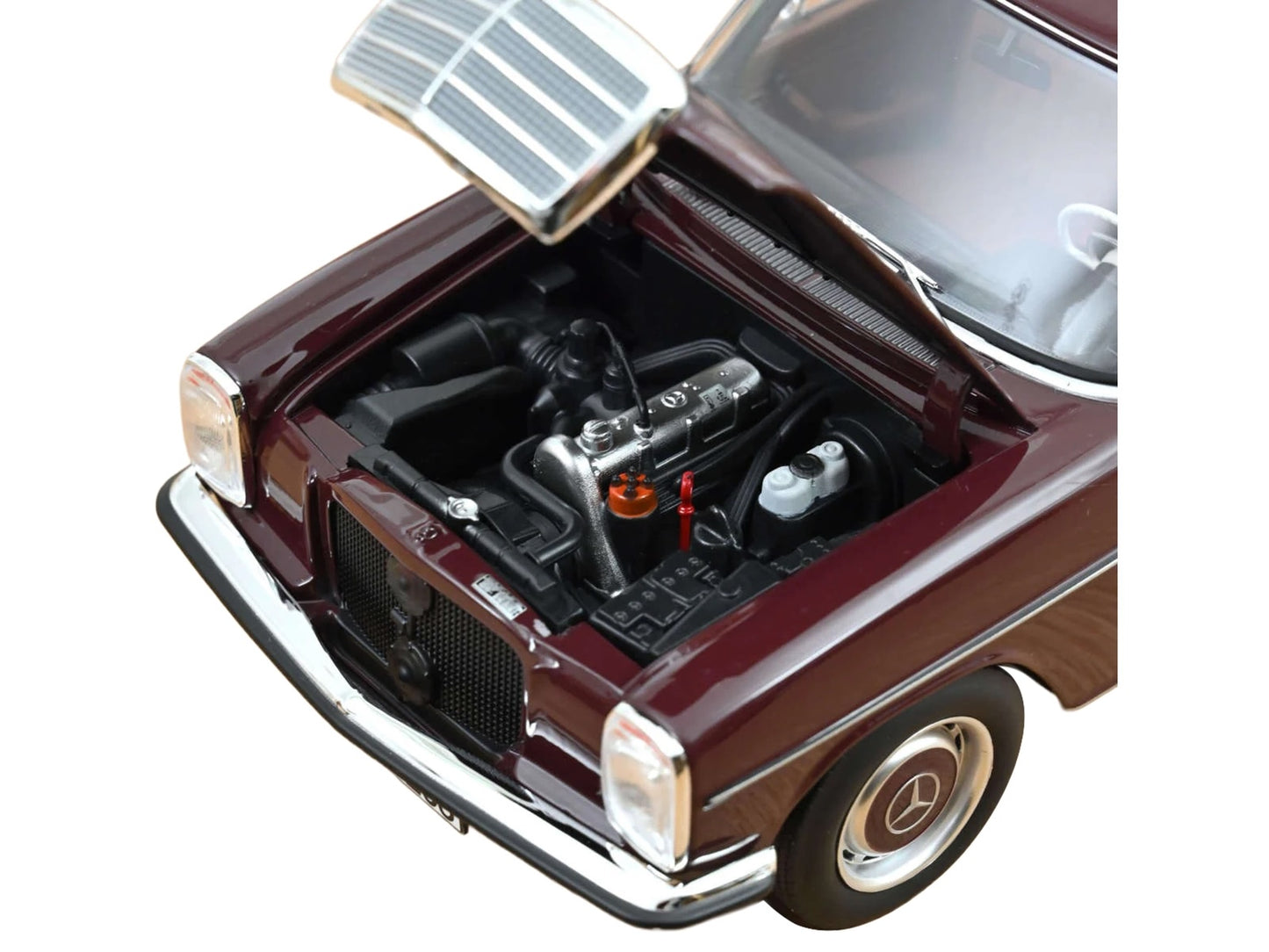 1968 Mercedes-Benz 200 Dark Red Brown 1/18 Diecast Model Car by Norev