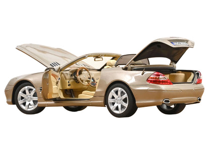 2003 Mercedes-Benz SL 500 Type R230 Travertine Beige Metallic 1/18 Diecast