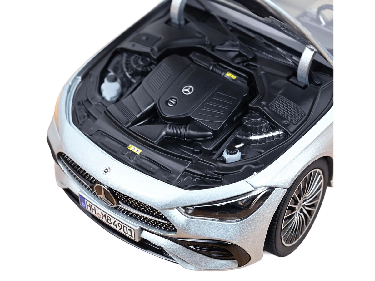 2024 Mercedes-Benz CLE Coupe Hightech Silver Metallic 1/18 Diecast by Norev