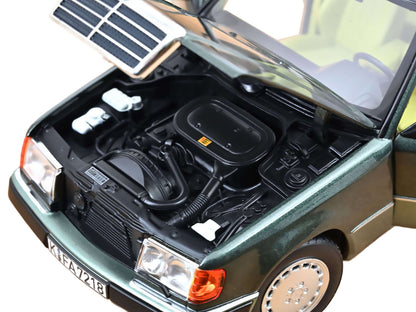 1990 Mercedes-Benz 230 E Night Green Metallic with Green Interior 1/18 Diecast Model Car by Norev