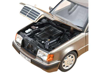1990 Mercedes-Benz 500 E Impala Brown Metallic 1/18 Diecast Model Car by Norev