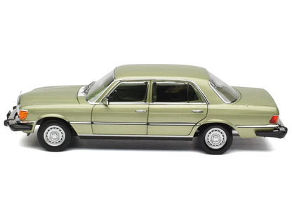 1979 Mercedes-Benz 450 SEL (US Version) Silver Green Metallic with Green Interior 1/18 T&y Diecast Model Car by Norev