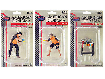 "Detail Masters" 6 piece Figurine Set for 1/18 Scale Models by American Diorama