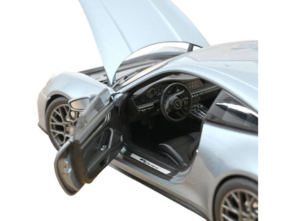 2024 Porsche 911 Carrera Polar Silver Metallic 1/18 Diecast Model Car by Norev